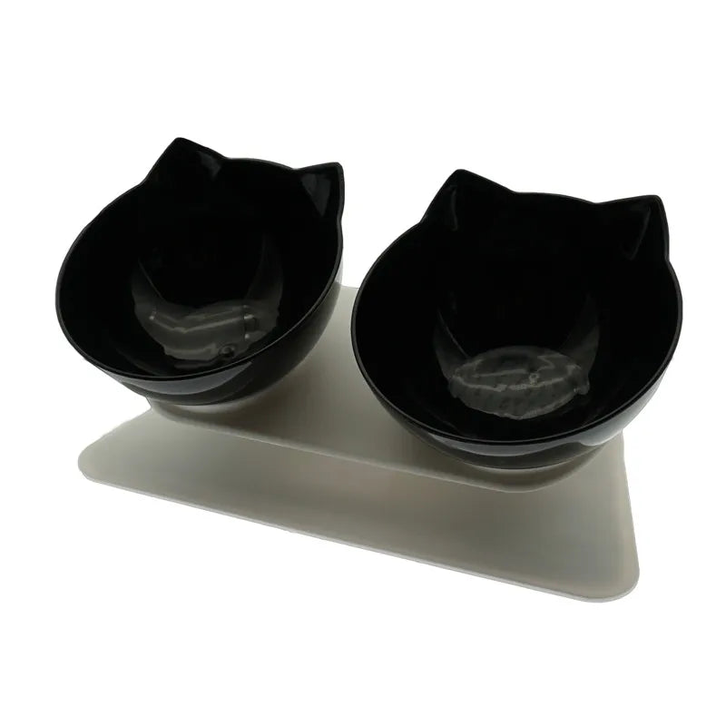 Non-Slip Double Cat Bowl Dog Bowl with Stand Pet Feeding Cat Water Bowl for Cats Food Pet Bowls for Dogs Feeder Product Supplies