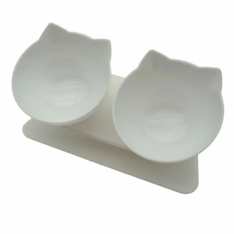 Non-Slip Double Cat Bowl Dog Bowl with Stand Pet Feeding Cat Water Bowl for Cats Food Pet Bowls for Dogs Feeder Product Supplies