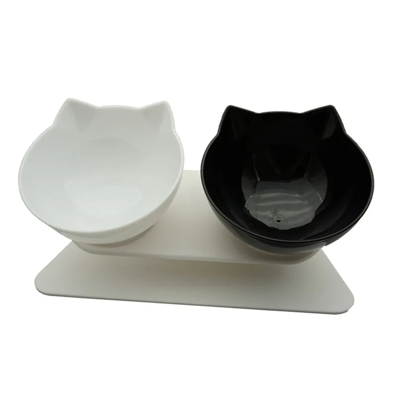 Non-Slip Double Cat Bowl Dog Bowl with Stand Pet Feeding Cat Water Bowl for Cats Food Pet Bowls for Dogs Feeder Product Supplies
