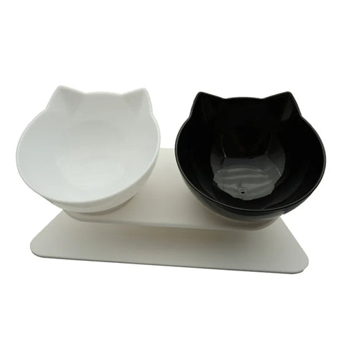 Non-Slip Double Cat Bowl Dog Bowl with Stand Pet Feeding Cat Water Bowl for Cats Food Pet Bowls for Dogs Feeder Product Supplies