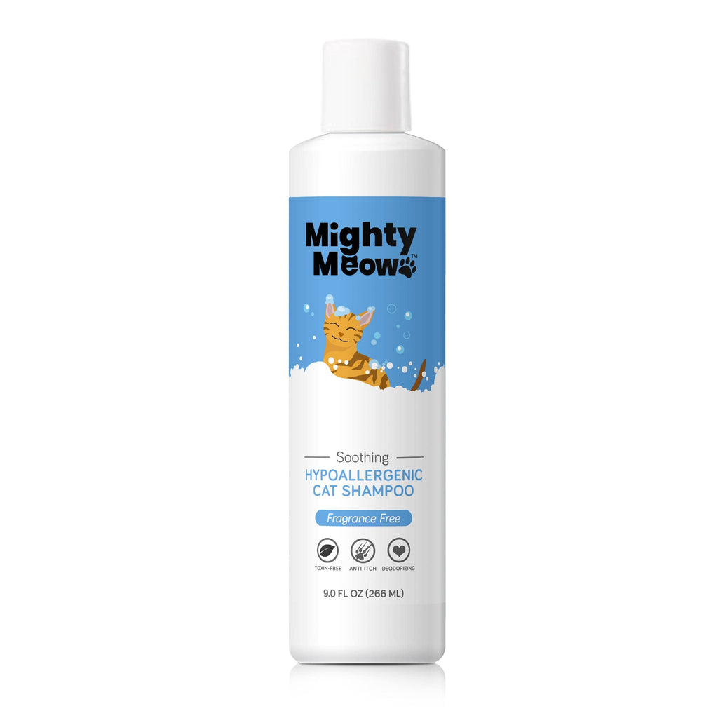 Soothing Hypoallergenic Cat Shampoo - Easy At-Home Cat Grooming | Deodorizes | Gentle & Anti-Itch | Natural & Allerg