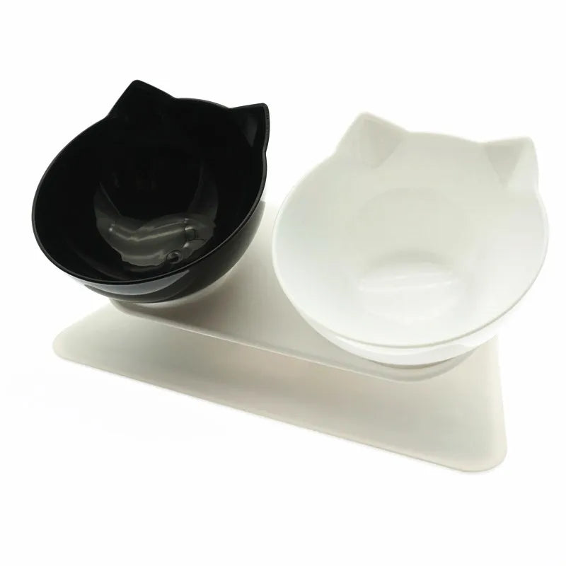 Non-Slip Double Cat Bowl Dog Bowl with Stand Pet Feeding Cat Water Bowl for Cats Food Pet Bowls for Dogs Feeder Product Supplies